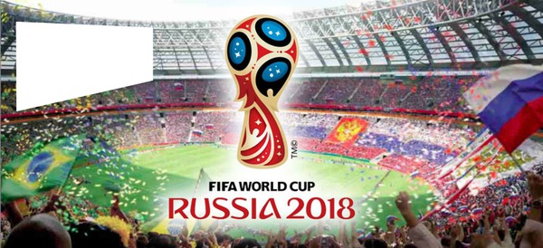 russia 2018 estadio Fotomontage