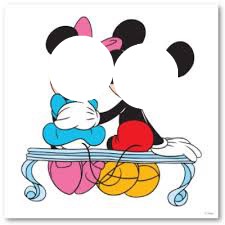 Minnie et Mickey Fotomontažas