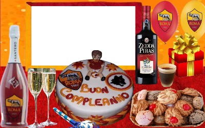 Buon compleanno(Forza Roma) Fotomontaggio