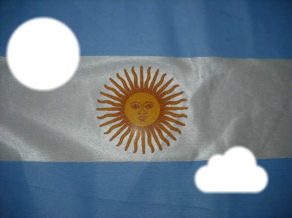 Bandera Argentina Montaje fotografico