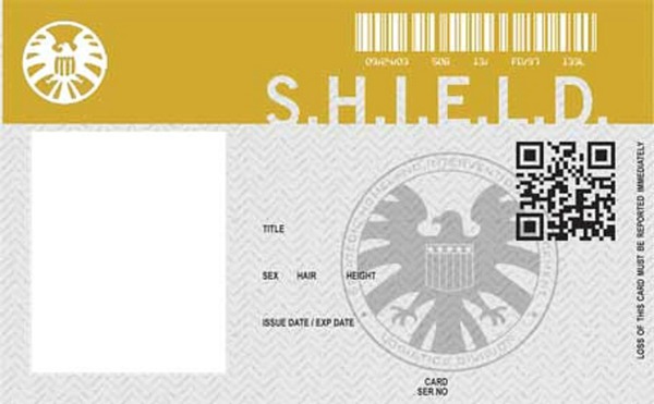 Agents of Shield ID Card Photo frame effect