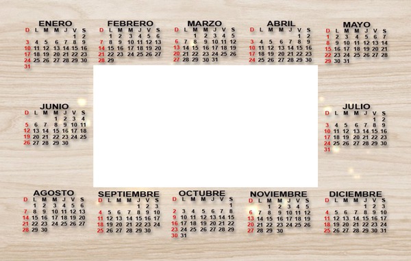 calendario 2016 Fotomontaż