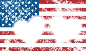 drapeau américain Fotomontaggio