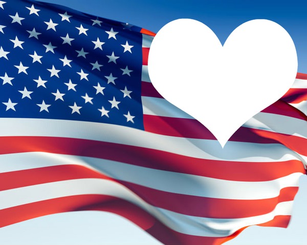 USA flag Fotomontage