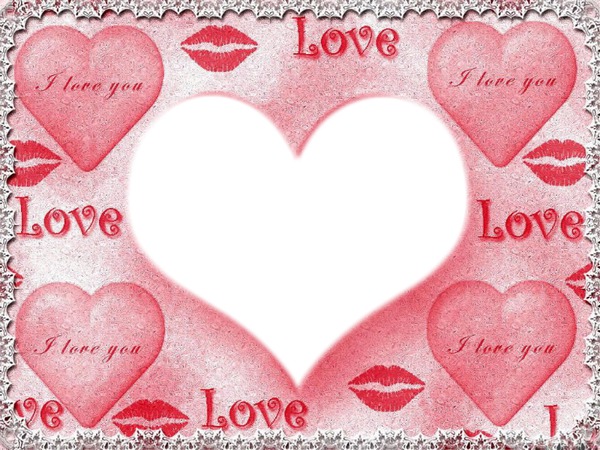 l love you Photo frame effect