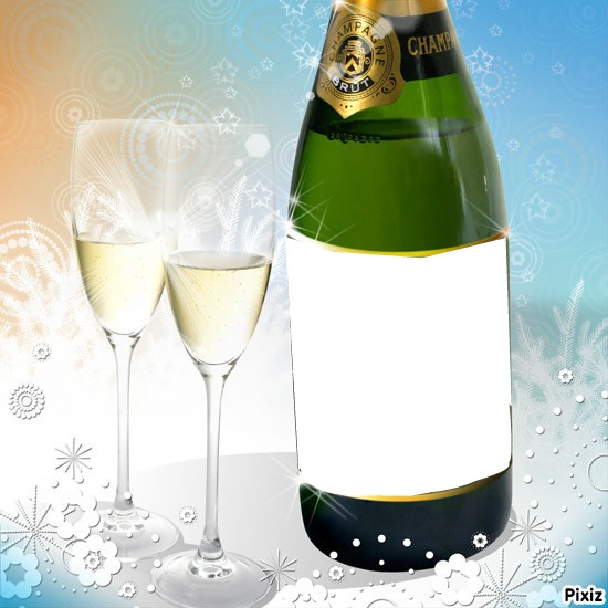 Amour  Champagne   !! Fotomontasje