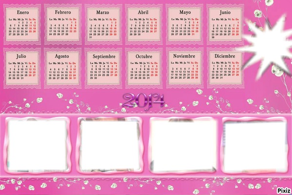 calendar 2014 violetta Fotomontage