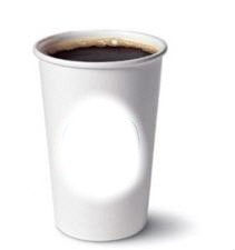 vaso con cafe Fotomontagem