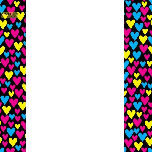 collage corazones Photo frame effect