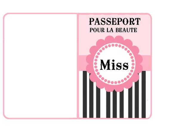 passeport miss Fotomontaż