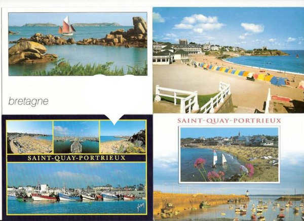 carte postale Photomontage