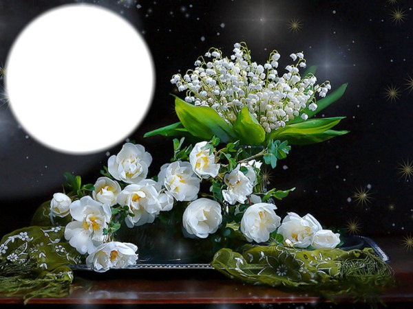Parfum de fleurs* Photo frame effect