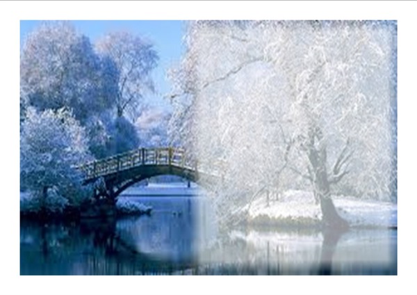 paysage d hiver Photo frame effect
