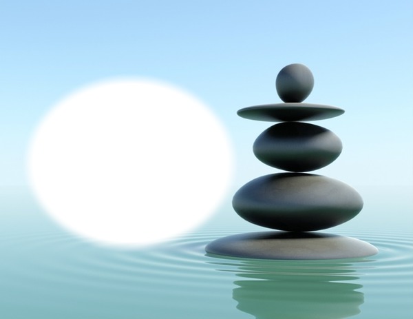 Zen-pierres-eau-simplicité Fotomontaggio