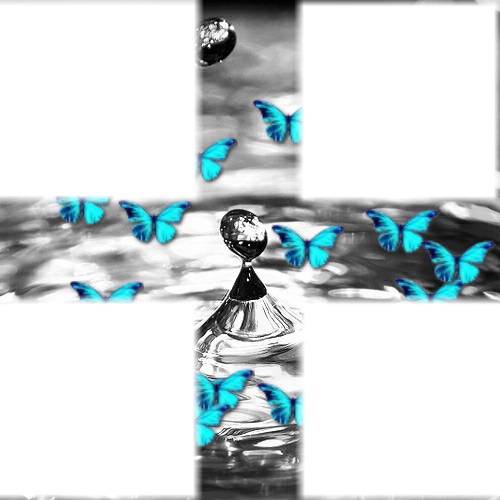Bulle papillon Fotomontagem