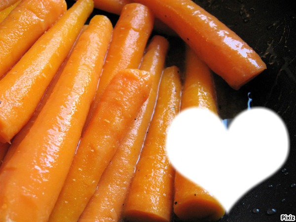 j'aime les carotte フォトモンタージュ