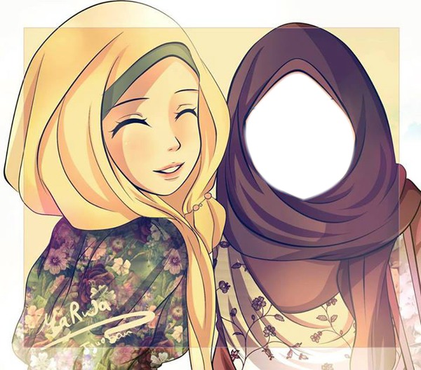 hijab manga Fotomontagem