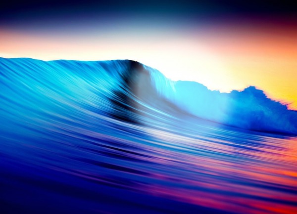 rolling waves wallpaper 800x600 Фотомонтаж