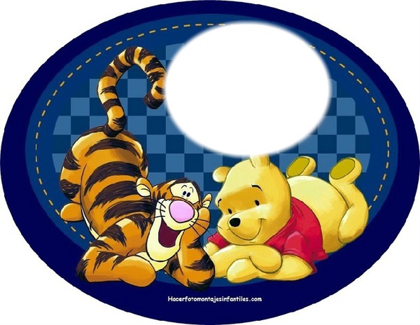 Winnie The Pooh y Tiger Fotomontāža