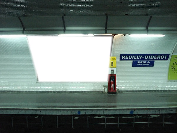 Station de Métro Reuilly-Diderot Fotomontage