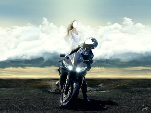 couple moto Photo frame effect