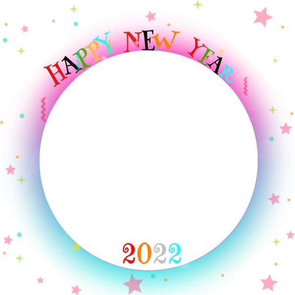 Happy New Year 2022, colorido, 1 foto Photomontage
