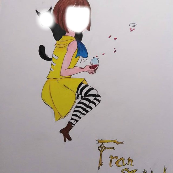 Mister Midnight and Fran Bow Fotomontaža