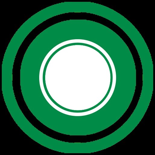 CIRCULO - Green And White Circle Montaje fotografico