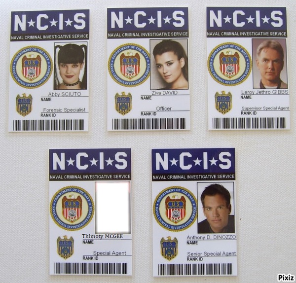 Badge NCIS <3 Montaje fotografico