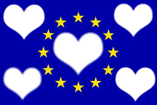 European Union flag Valokuvamontaasi