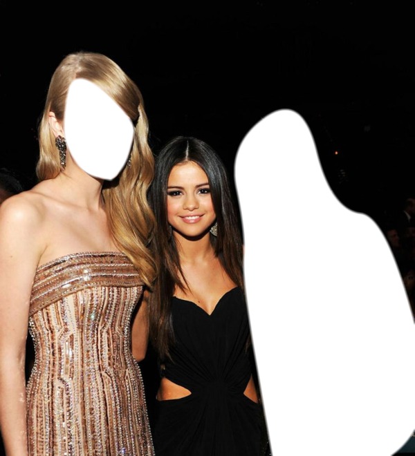 Selena ve bir arkadaşın Fotomontage