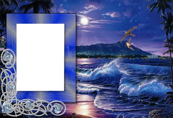ocean Photo frame effect