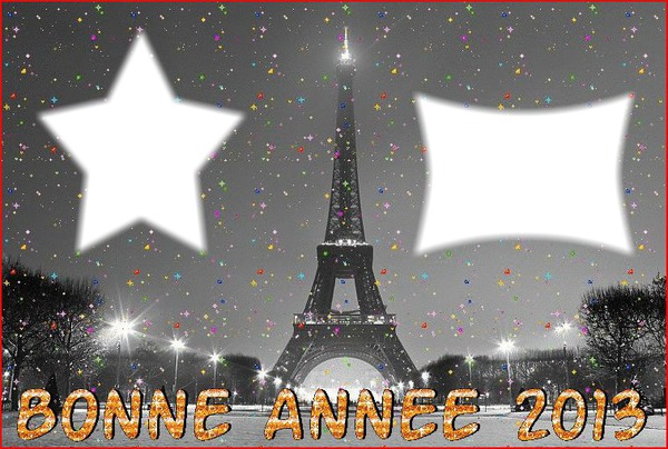 BONNE ANNEE 2013 à PARIS Photo frame effect