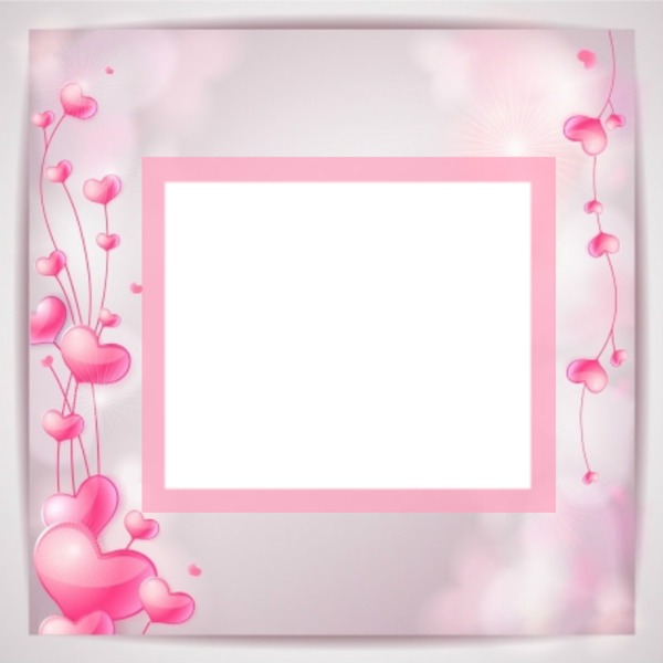 PINK LOVE Photo frame effect