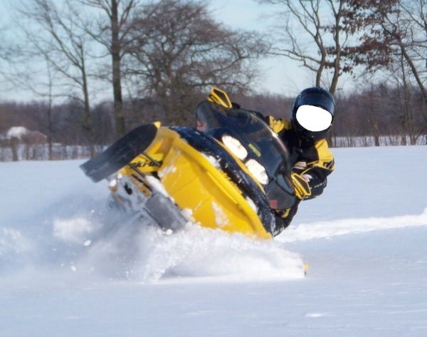 moto neige Фотомонтаж
