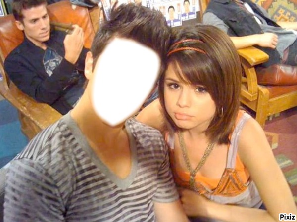 Selena Gomez et david henrie Photo frame effect