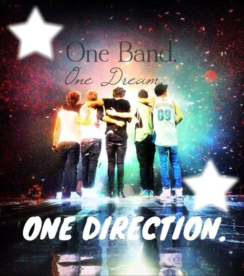 One Band,One Dream,One Direction . Fotomontáž