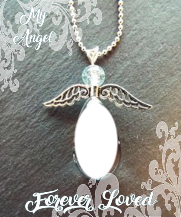 ANGEL NECKLACE Photo frame effect