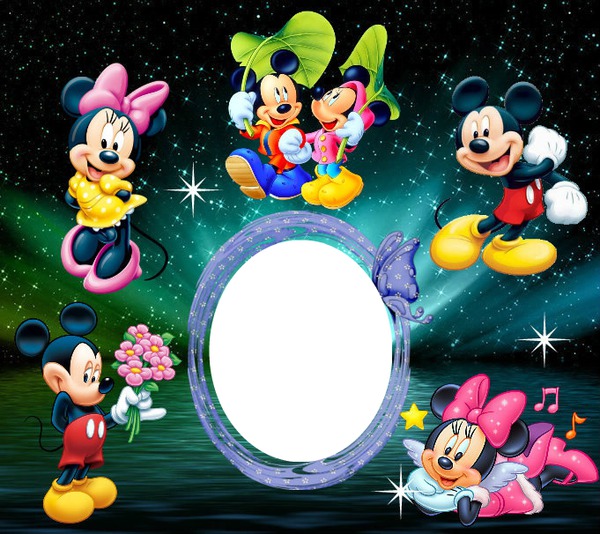 Cadre Mickey Fotomontagem