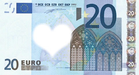 20 euro フォトモンタージュ