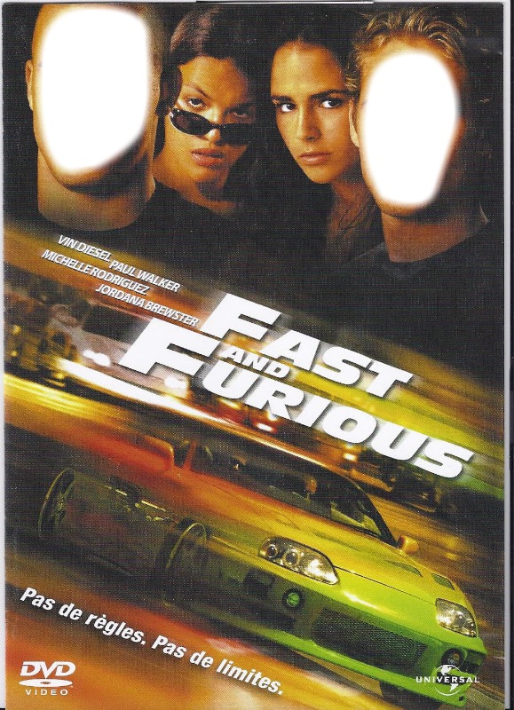 fast and furious Fotomontasje