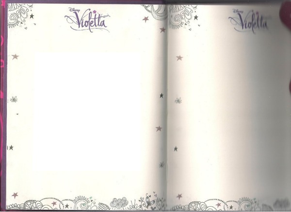 diario de violetta Photo frame effect