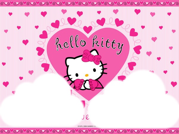 hello kitty ds les nuages Photomontage