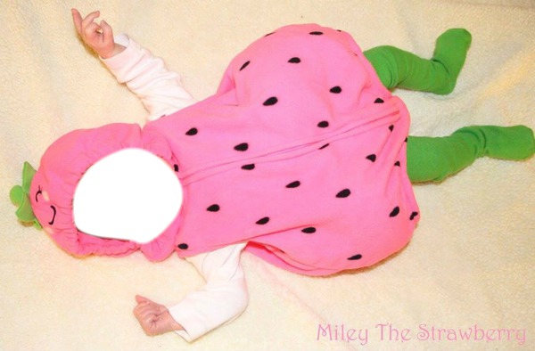 bebe fraise Photomontage