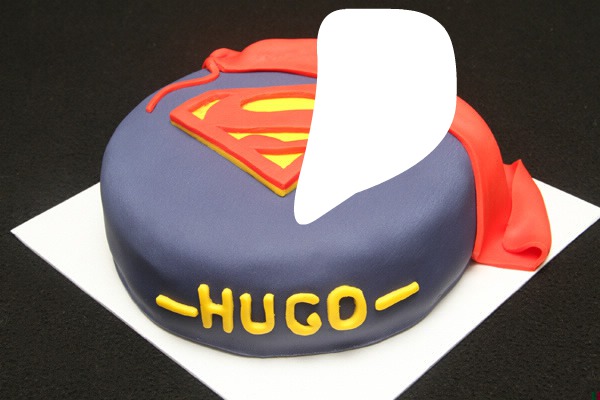 gâteau superman Montaje fotografico