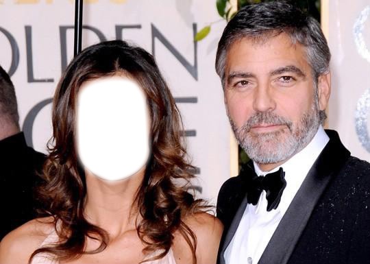 Georges Clooney Photo frame effect