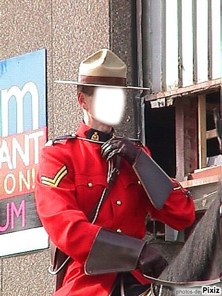 Police Montée Canadienne Fotomontáž