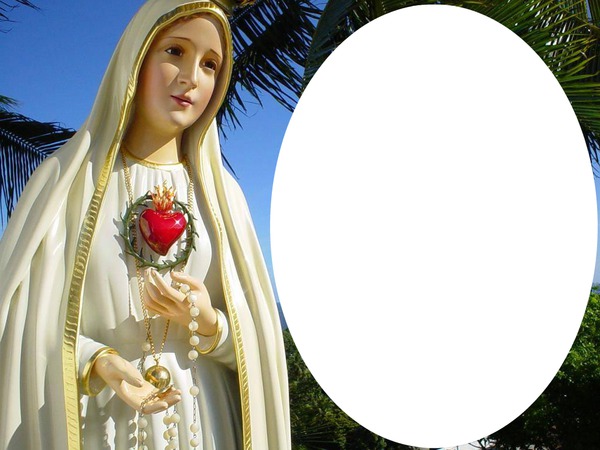 Virgen de Fatima Montaje fotografico