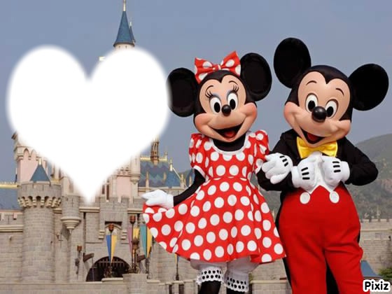 Minnie Et Mickey Fotomontagem