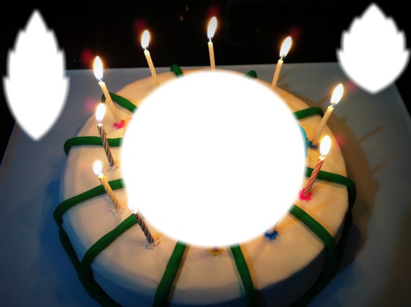 Doğum günü pastası Fotomontage